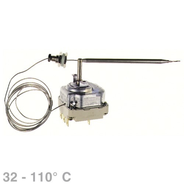 Heißwasser-Thermostat, EGO: 55.34022.020, 5534022020, Werte: 3polig bis 400V, Temp. 32 - 110 °C, bu2020