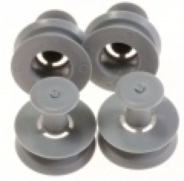 Korbrolle oben 4 Stück AEG, Bauknecht, Quelle, Whirlpool, Philips, Ignis, Ikea, bust4923