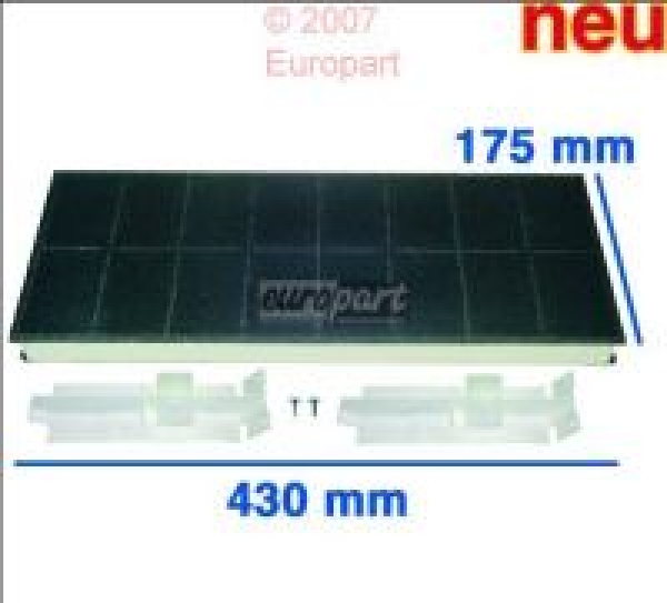Aktivkohlefilter mit Rahmen Bosch, Siemens 00352953 , Neff, Küppersbusch,     bust4086