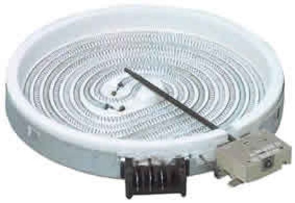 Strahlheizkörper einkreis, 210mm, 2100W, 230V,    bu107