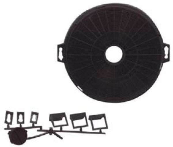 Universal Aktivkohlefilter rund 21cm, Bauknecht: 481281728406,   bu911